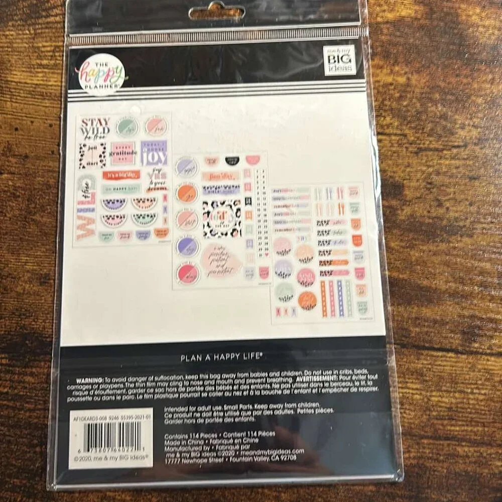 Happy Planner - Removable Decals - Everyday - NEW